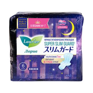 Laurier, Гигиенические прокладки ультратонкие Super Slim Guard, 6 шт.