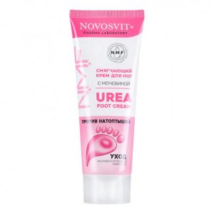 Novosvit, Смягчающий крем для ног с мочевиной, 75 мл