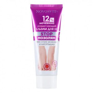 Novosvit, Размягчающий бальзам для ног 12% мочевина, 75 мл