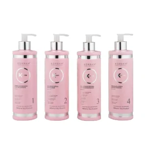 KORBAN, Набор для послойной реконструкции и увлажнения волос K-Protein, ассортимент: 4*100 мл, 4*250 мл, 4*500 мл