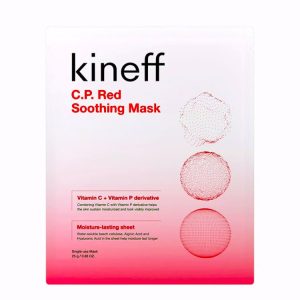 KINEFF C.P. RED SOOTHING MASK (25gr*5ea), Красная успокаивающая маска с эссенцией гиалуроновой кислоты (25гр*5шт)