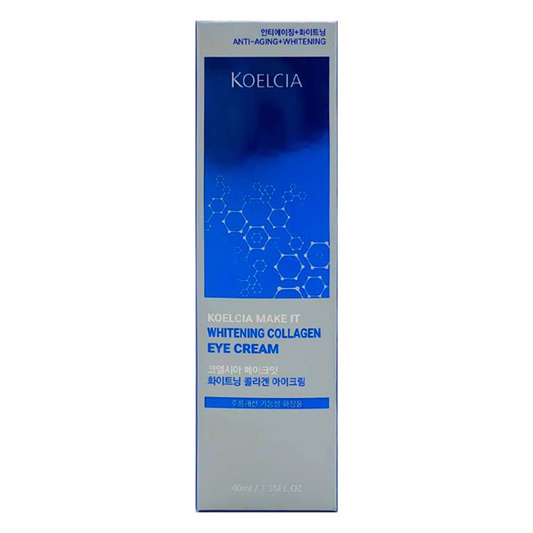 KOELCIA MAKE IT WHITENING COLLAGEN EYE CREAM (40ml), Осветляющий коллагеновый крем для глаз (40мл)