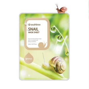 SEANTREE SNAIL MASK SHEET (20ml*10ea), Тканевая маска с экстрактом муцина улитки (20мл*10шт)