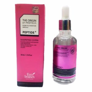 ECO BRANCH THE ORIGIN OF PROTEUS HYDRO PLUS MOISTURE AMPOULE PEPTIDE+ 50ml, Антивозрастная ампульная сыворотка с пептидом