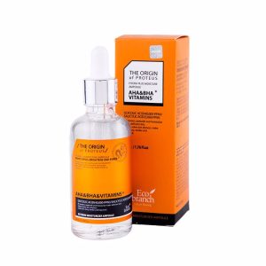 ECO BRANCH THE ORIGIN OF PROTEUS AHA BHA VITAMIN AMPOULE 50ml, Ампульная сыворотка с витамин Aha Bha