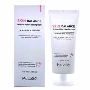 DR.MELOSO SKIN BALANCE HYALURON MOIST CLEANSING FOAM (130ml), Очищающая и увлажняющая пенка c 6 видами гиалурона (130мл)