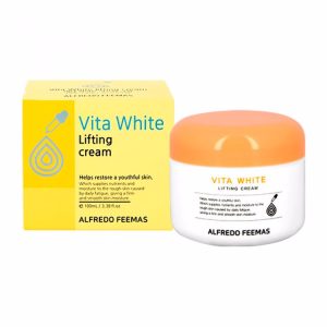 ALFREDO FEEMAS VITA WHITE LIFTING CREAM (100ml), Лифтинг крем для лица с коллагеном и фильтратом дрожжевых грибков (100мл)
