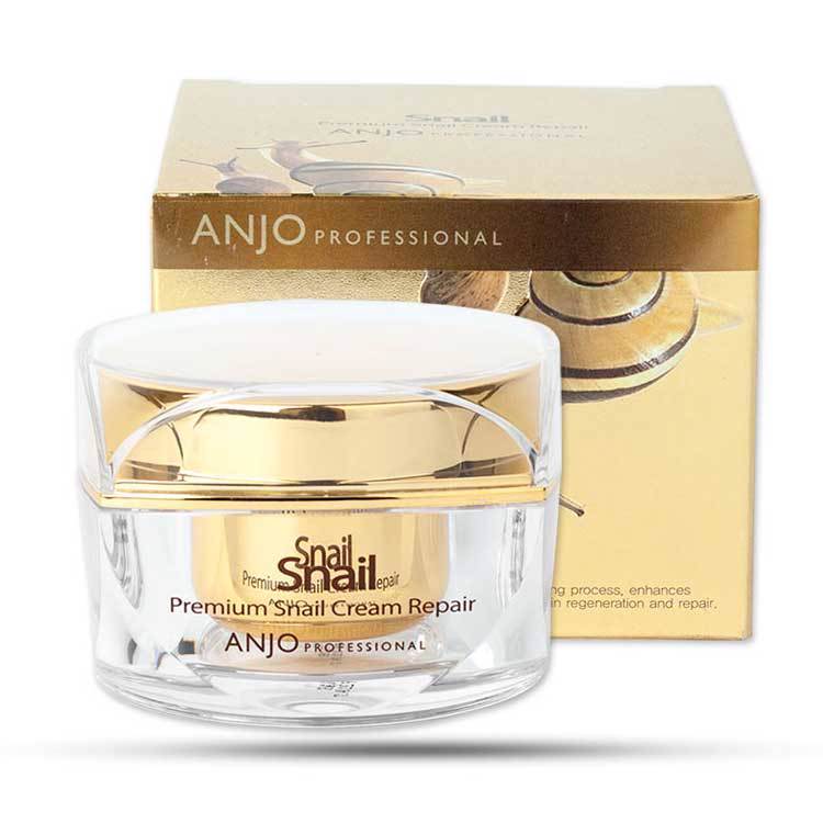 ANJO PROFESSIONAL PREMIUM SNAIL CREAM REPAIR (50ml), Профессиональный восстанавливающий крем для лица с высоким содержанием муцина улитки (50мл)