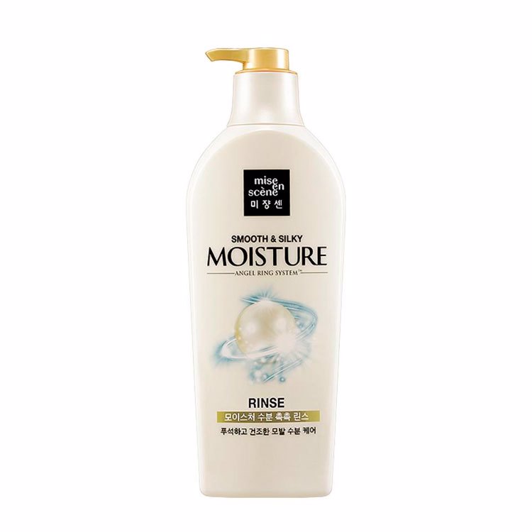 MISE-EN-SCENE SMOOTH & SILKY MOISTURE RINSE (780ml), Увлажняющий кондиционер для волос #Гладкость и шелковистость (780мл)