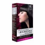 RICHENNA COLOR CREAM (HENNA) 1N #NATURAL BLACK (60ml+60ml), Крем-краска для волос с хной #Натуральный черный (60мл+60мл)