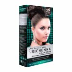 RICHENNA COLOR CREAM (HENNA) 3N #DARK BROWN (60ml+60ml), Крем-краска для волос с хной #Темно коричневый (60мл+60мл)