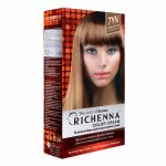 RICHENNA COLOR CREAM (HENNA) 7YN #GOLDEN BLONDE (60ml+60ml), Крем-краска для волос с хной #Золотая блондинка (60мл+60мл)