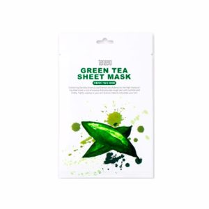 TENZERO GREEN TEA SHEET MASK 10ea, Тканевая маска для лица с экстрактом зелёного чая