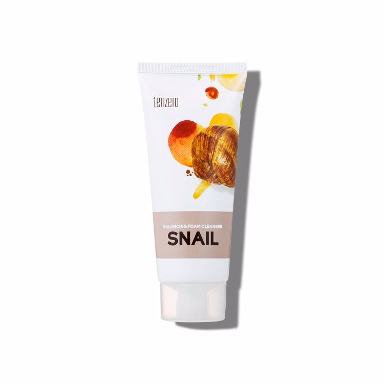 TENZERO BALANCING FOAM CLEANSER SNAIL 100ml, Балансирующая пенка для умывания с экстрактом слизи улитки