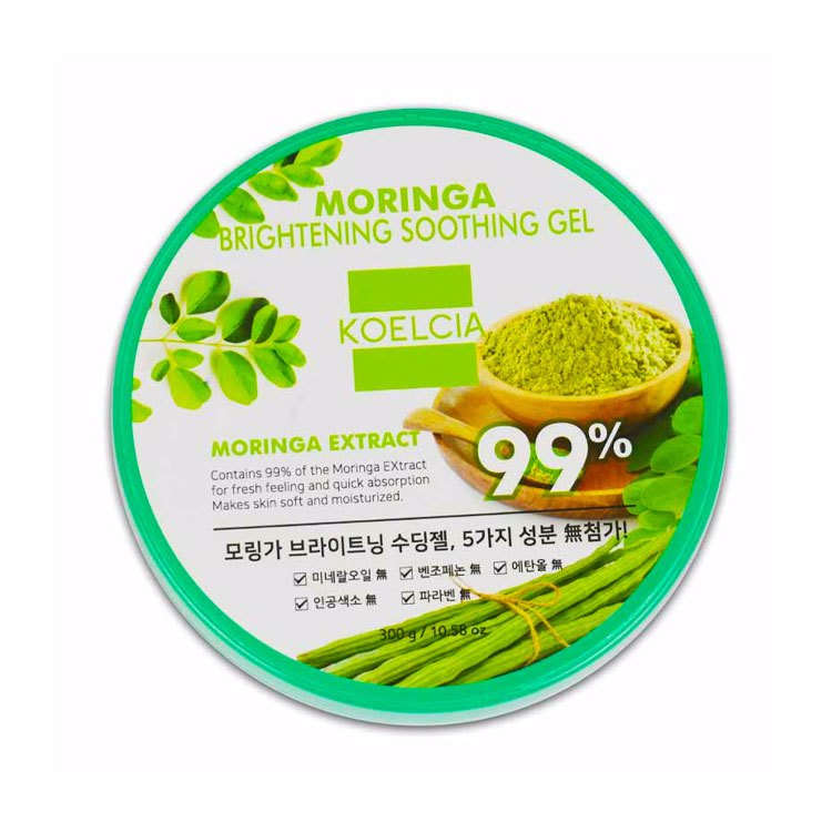 KOELCIA MORINGA BRIGHTENING SOOTHING GEL (300gr), Осветляющий успокаивающий гель (300гр)