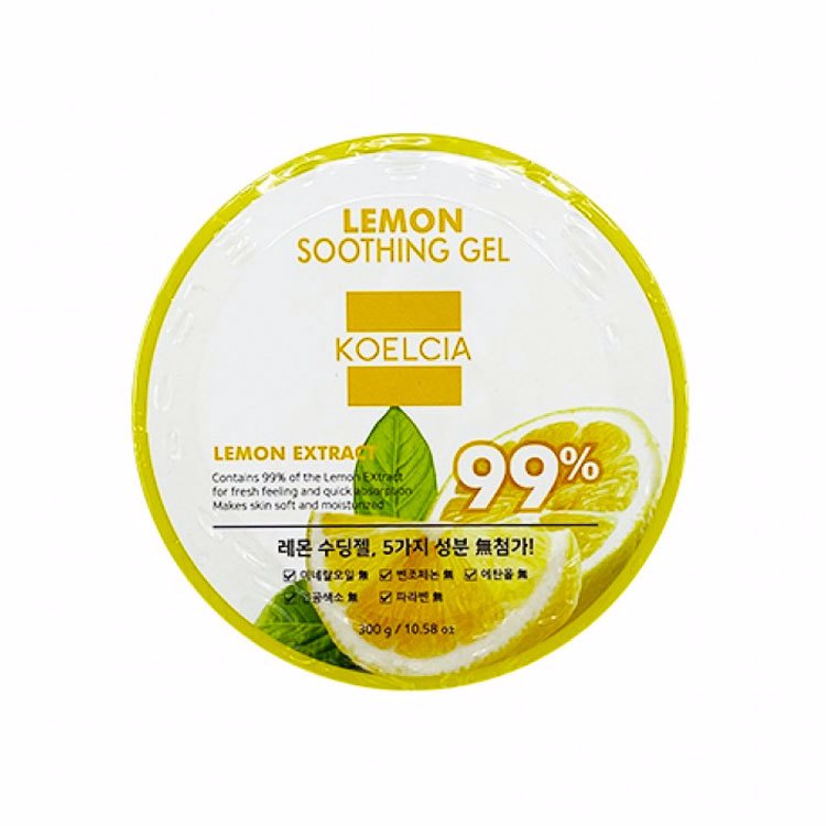 KOELCIA LEMON SOOTHING GEL (300gr), Успокаивающий гель с лимоном (300гр)