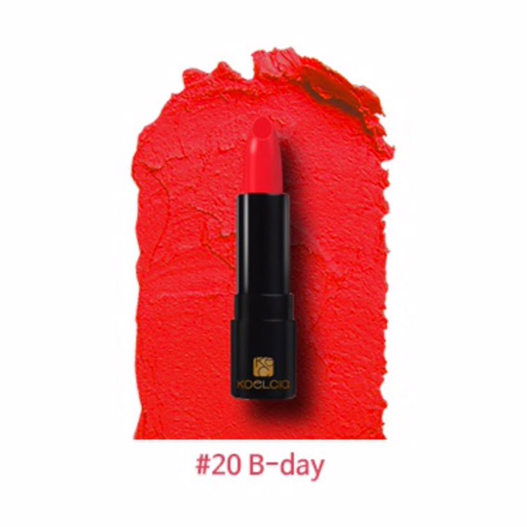 KOELCIA SMOOTH LIPSTICK #20 B-DAY (3.5gr), Гладкая губная помада #20 День рождения (3.5гр)