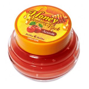 HOLIKA HOLIKA HONEY SLEEPING PACK ACEROLA (90ml), Медовая ночная маска с экстрактом вишни (90мл)