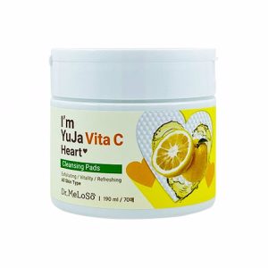 DR. MELOSO I'M YUJA VITA C HEART CLEANSING PADS (190ml/70ea), Очищающие салфетки с витамином С (190мл/70шт)