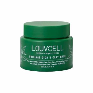 LOUVCELL ORIGINAL CICA 5 CLAY MASK (110ml), Оригинальная глиняная маска c экстрактом центеллы (110мл)