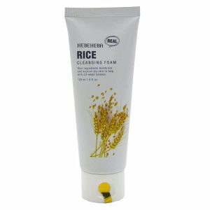HEBEHEBA RICE CLEANSING FOAM (120ml), Пенка для умывания с экстрактом риса (120мл)