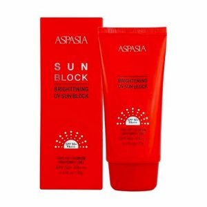 ASPASIA BRIGHTENING UV SUN BLOCK (70ml), Легкий увлажняющий солнцезащитный крем (70мл)