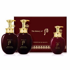THE HISTORY OF WHOO WHOOSPA HAIR 3PCS SET (350ml+350ml+220ml), Набор для ухода за волосами на основе восточных трав (350мл+350мл+220мл)