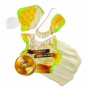 U:LINDSAY YOGURT ICE CREAM MODELING MASK (5ea), Двухступенчатые альгинатные маски с молочным ароматом (5шт)