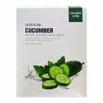 HEBEHEBA CUCUMBER NATURAL ESSENCE MASK SHEET (25ml*10ea), Тканевая маска с натуральной эссенцией огурца (25мл*10шт)