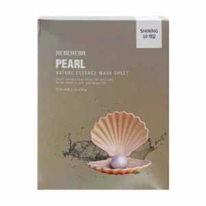 HEBEHEBA PEARL NATURAL ESSENCE MASK SHEET (25ml*10ea), Тканевая маска с натуральной эссенцией жемчуга (25мл*10шт)