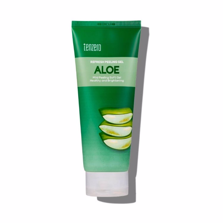 TENZERO REFRESH PEELING GEL ALOE (180ml), Пилинг-гель для лица с экстрактом алоэ (180мл)