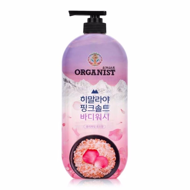 ON THE BODY ORGANIST PINK SALT BODY WASH ROSE (900gr), Гель для душа с экстрактом розы и розовой солью (900гр)