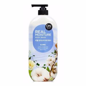 ON THE BODY REAL MOISTURE BODY WASH WARM COTTON (900gr), Увлажняющий гель для душа с экстрактом хлопка (900гр)
