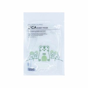 TENZERO SOLUTION SHEET MASK - # CALMING CICA (25ml X 10pcs), Тканевая маска с экстрактом центеллы (25мл X 10шт)