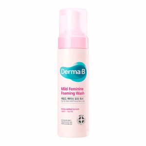DERMA:B MILD FEMININE FOAMING WASH (200ml), Слабокислотная очищающая пенка для интимной гигиены (200мл)