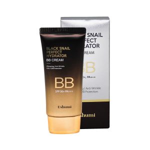 ESHUMI BLACK SNAIL PERFECT HYDRATOR BB CREAM SPF 50+ PA+++ (50gr), Увлажняющий BB крем с муцином черной улитки (50гр)