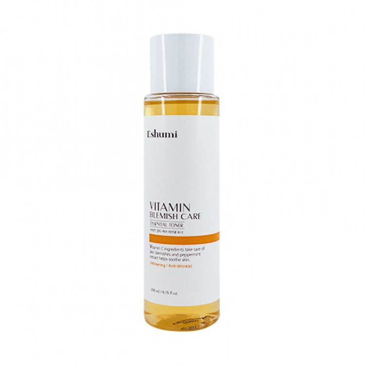 ESHUMI VITAMIN BLEMISH CARE ESSENTIAL TONER (200ml), Успокаивающий тоник с витамином С (200мл)