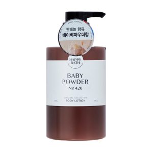 HAPPY BATH ORIGINAL COLLECTION BODY LOTION - BABY POWDER №420 (500gr), Лосьон для тело с ароматом детской присыпки (500гр)