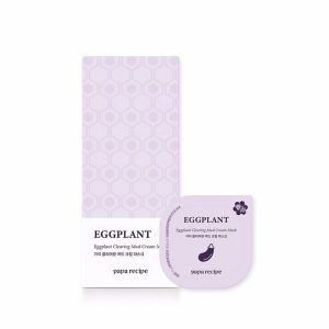 PAPA RECIPE EGGPLANT CLEARING MUD CREAM MASK (10ea), Очищающая маска для лица с экстрактом баклажана (10шт)