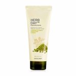 THE FACE SHOP HERB DAY 365 CLEANSING FOAM MUNG BEAN (170ml), Очищающая пенка для лица с экстрактом бобов мунг (170мл)