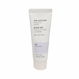 THE FACE SHOP AIR COTTON MAKE UP BASE 02 LAVENDER (40ml), База под макияж с лавандой 02 (40мл)