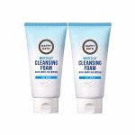 HAPPY BATH WHITE CLAY PORE CLEANSING FOAM 2IN1 (150gr+150gr), Пенка для умывания с белой глиной