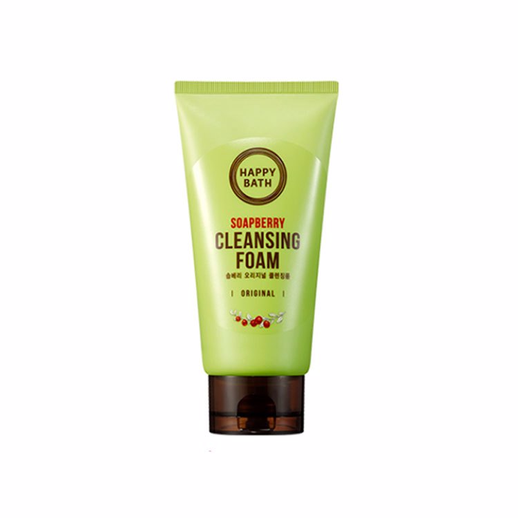 HAPPY BATH SOAPBERRY CLEANSING FOAM ORIGINAL 150gr, Пенка для умывания с экстрактом мыльнянки
