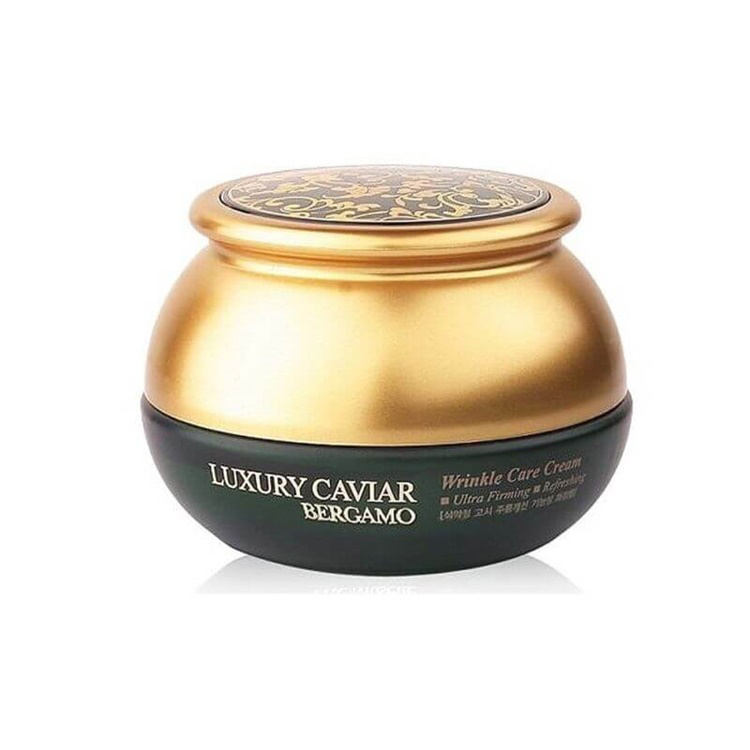 BERGAMO LUXURY CAVIAR WRINKLE CARE CREAM (50ml), Омолаживающий крем против морщин с экстрактом икры (50мл)
