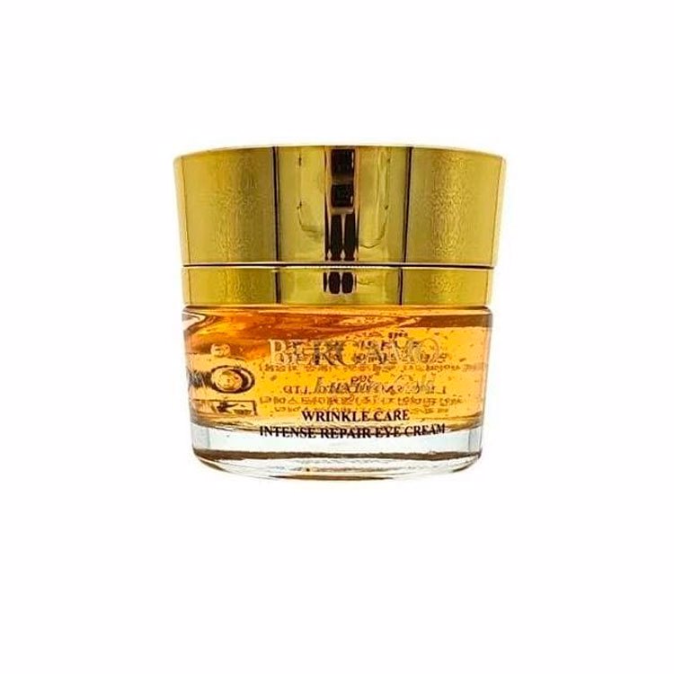 BERGAMO LUXURY GOLD WRINKLE CARE INTENSE REPAIR EYE CREAM (50g), Восстанавливающий и омолаживающий крем для кожи вокруг глаз с экстрактом золота (50г)