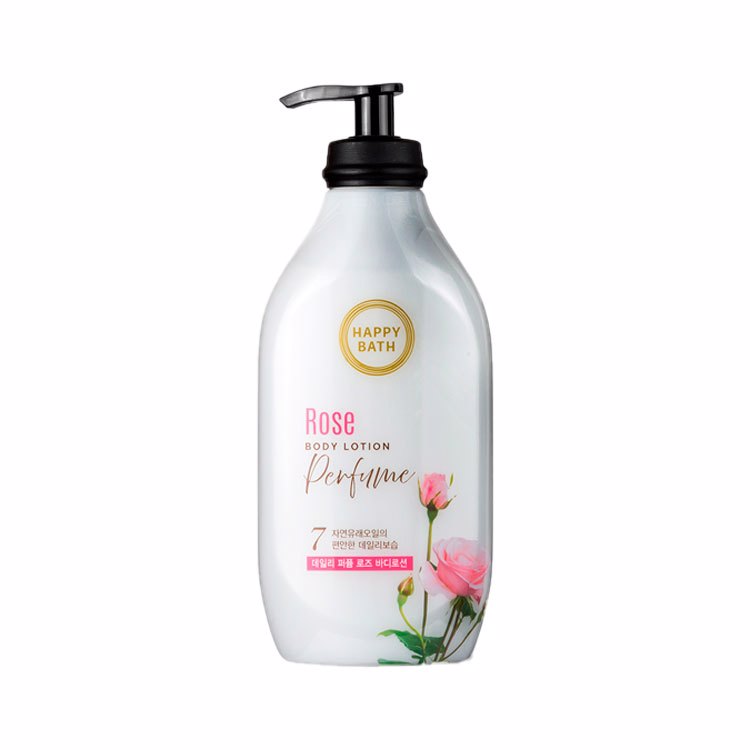 HAPPY BATH DAILY PERFUME ROSE BODY LOTION (450ml), Ежедневный парфюмированный лосьон для тела с ароматом розы (450мл)