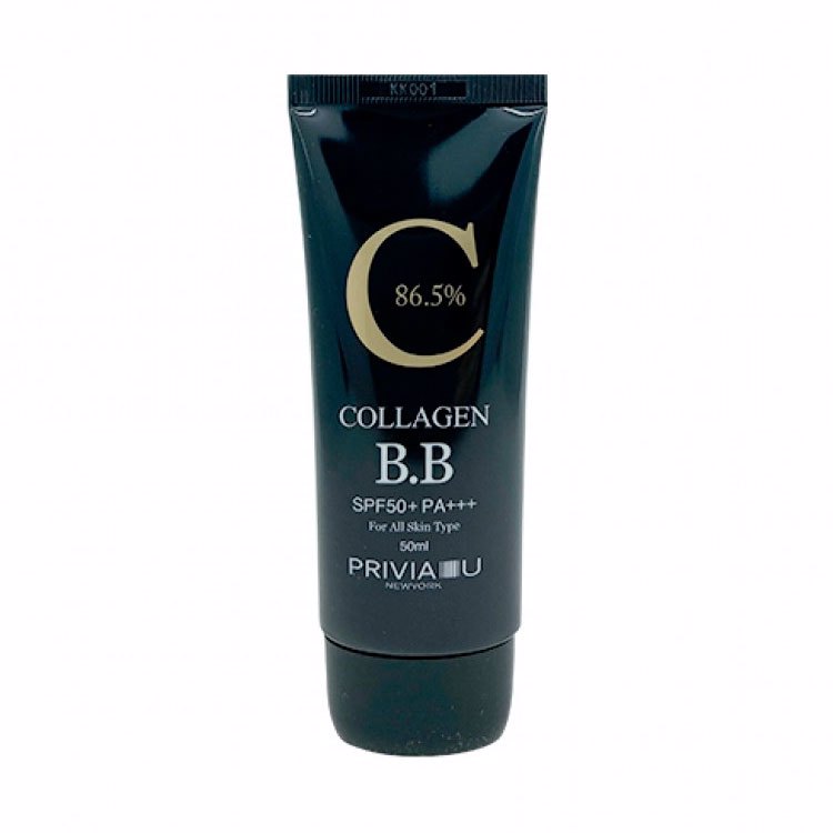 PRIVIA 86.5% COLLAGEN B.B SPF50+PA+++ (50ml), ББ крем с коллагеном (50мл)