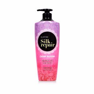 ELASTINE SILK REPAIR CHERRY BLOSSOM SHAMPOO 550ml, Шампунь для придания блеска волосам
