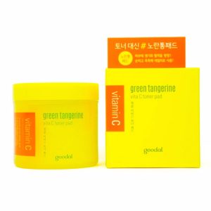 GOODAL GREEN TANGERINE VITA C TONER PAD (70ea), Тонер-пэды с витамином С (70шт)