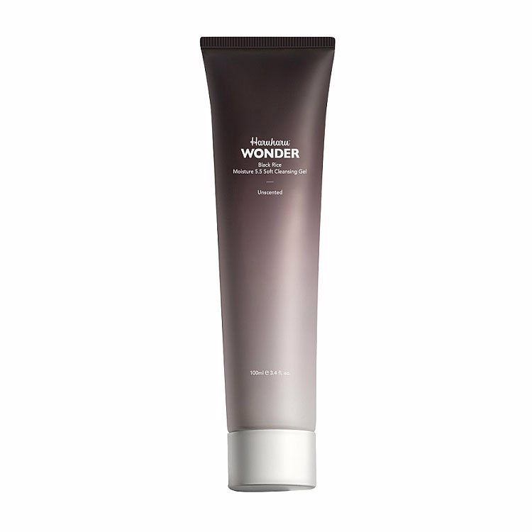 HARUHARU WONDER BLACK RICE MOISTURE 5.5 SOFT CLEANSING GEL (100ml), Мягкий очищающий гель c экстрактом черного риса (100мл)